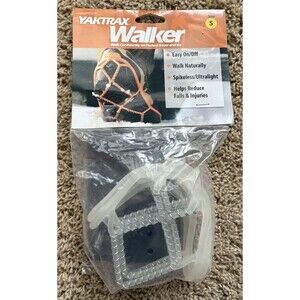 Yaktrax Walker Size Small US Men's 5-8.5/ Women's 6.5-10 Clear + Storage Pouch